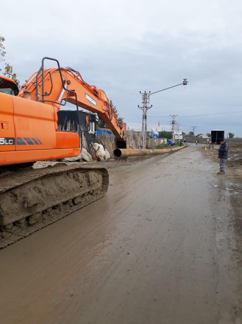 Adana Aski 100 M 400MM Çelik Boru ile  Karayolu Geçişi