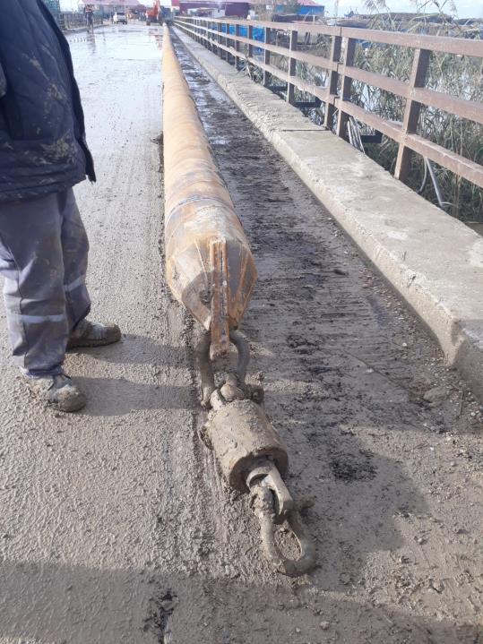 Adana Aski 100 M 400MM Çelik Boru ile  Karayolu Geçişi