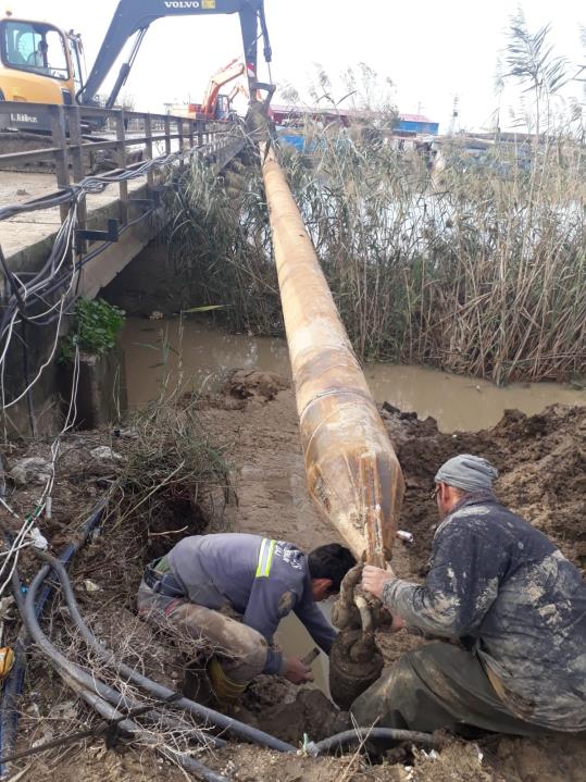 Adana Aski 100 M 400MM Çelik Boru ile  Karayolu Geçişi