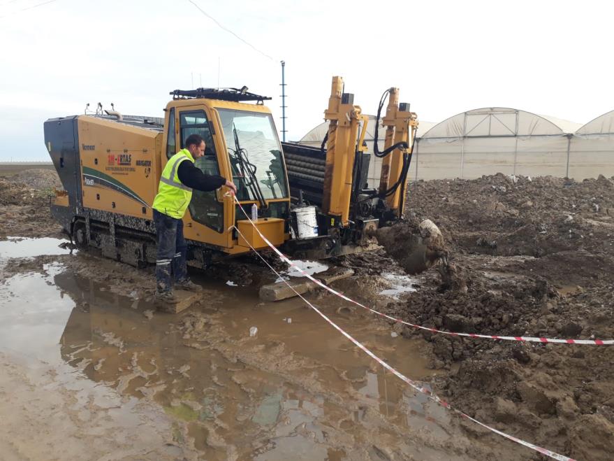 Adana Aski 100 M 400MM Çelik Boru ile  Karayolu Geçişi